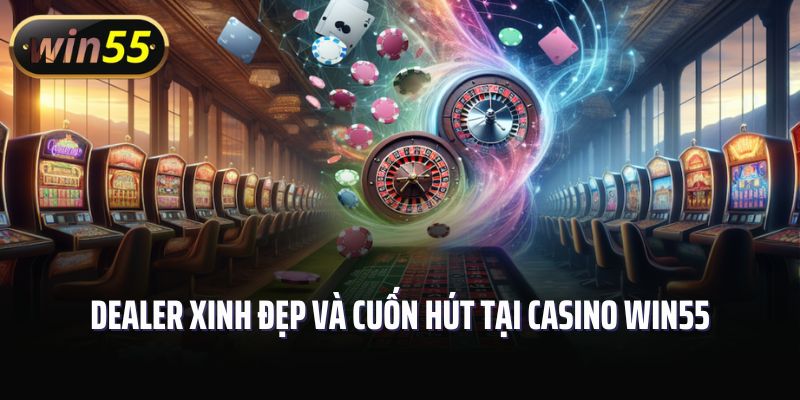 Dealer xinh đẹp và cuốn hút tại Casino Win55
